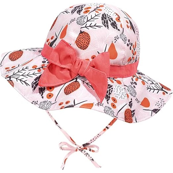 Sommersolhatt for jentebaby, UV-beskyttende, solhatt for jentebaby, solhatt for barn