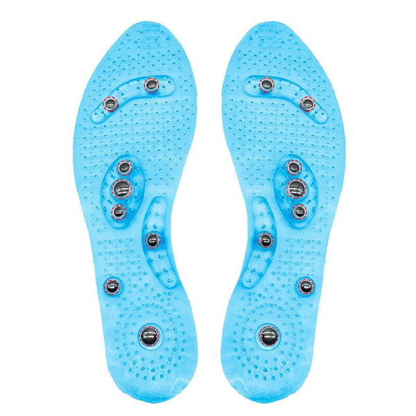 Unisex Magnetiska Massage Innersulor Fot Akupressur Skopålägg Terapi Viktminskning Innersulor Transparent Transparent Transparent S EU34-40