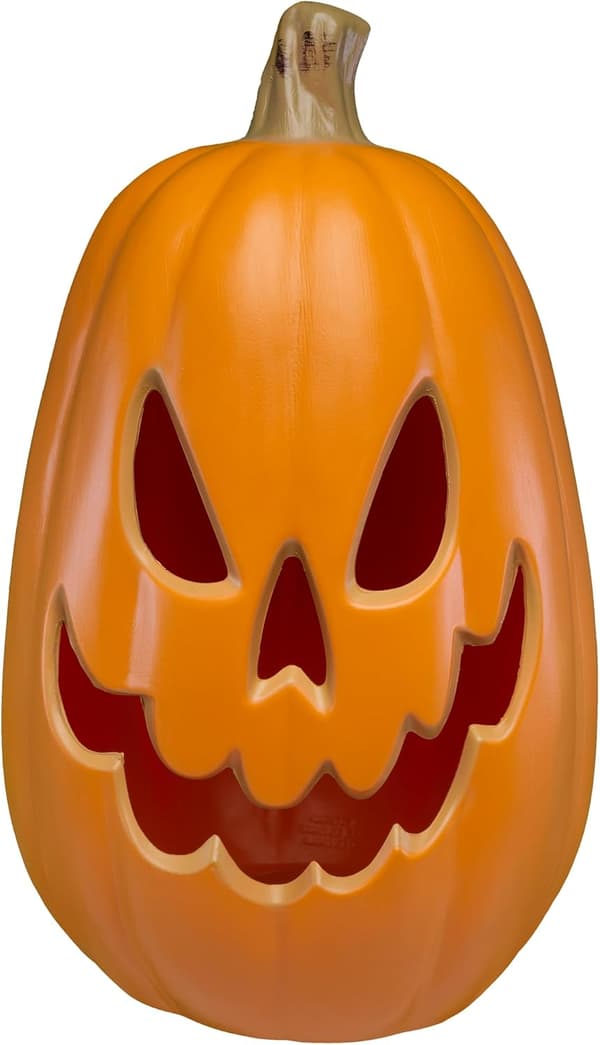 Batteridrevet LED-lysende græskar (Jack-o'-Lantern) med timerfunktion, 25 cm