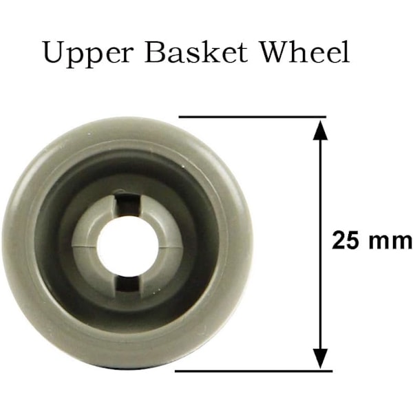 Universal opvaskemaskine kurv øverste hjul udskiftning