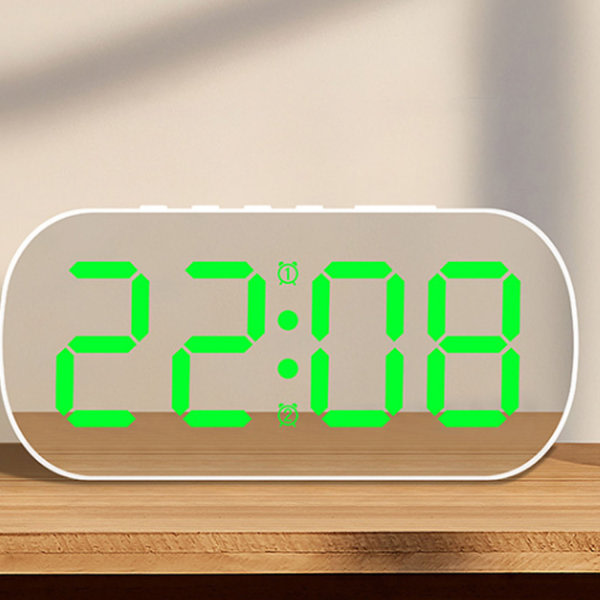 Elektronisk klocka med grön LED digital display