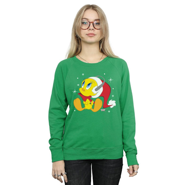 Looney Tunes Dam/Damer Jul Tweety Sweatshirt L Irländsk Grön Irish Green L