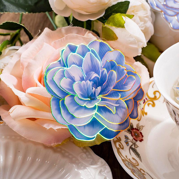 80 stk. blomsterklistremerker, blomsterklistremerker, albumklistremerker, holografisk S
