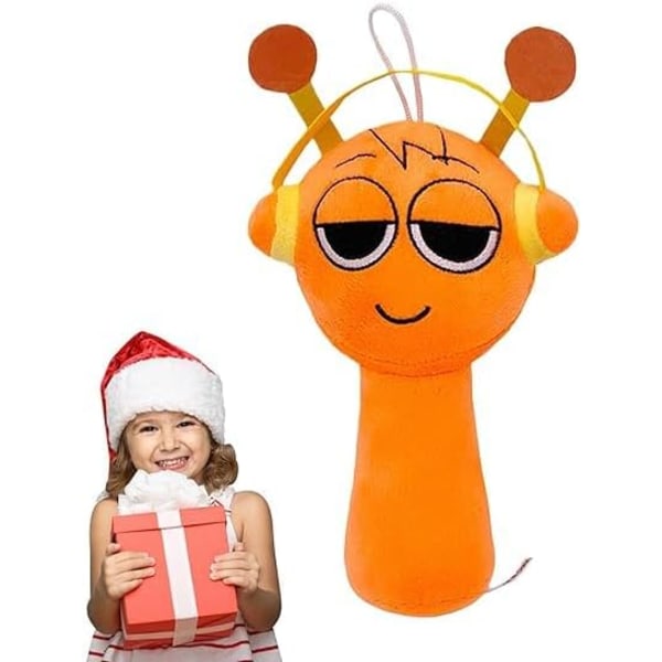 Sprunki Spel Mjukisdjur, Sprunki Leksaker Mjukisdjur, Mjukt Gosedjur Kudde Docka Jul Födelsedagspresenter för Vuxna Barn (Orange)【GKS】