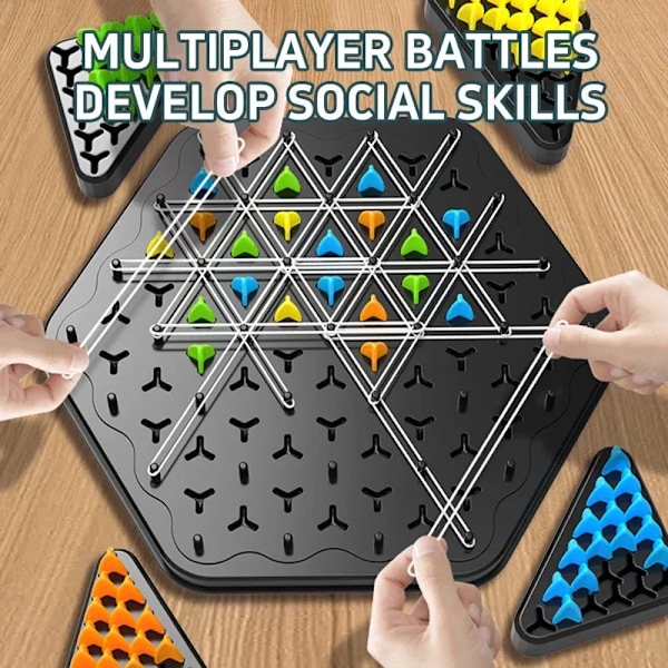 Kjede Trekant Sjakk Splendor Duell Brettspill Strategispill[GKS]