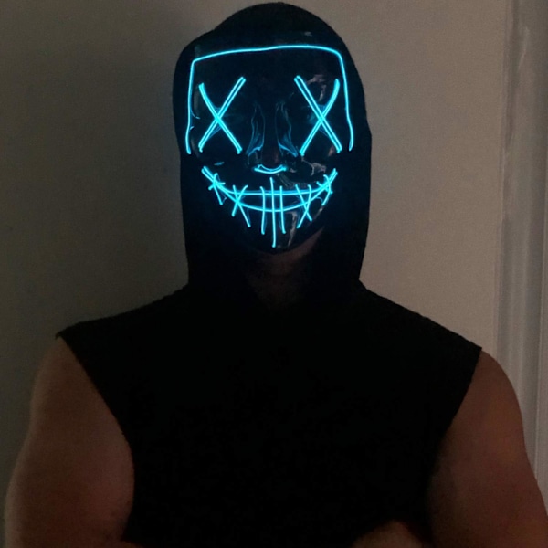 Maske LED Lysende Maske Skrekkmaske for Ferie Cosplay Kostyme Maskerade, Karneval[GKS] Optimus Prime