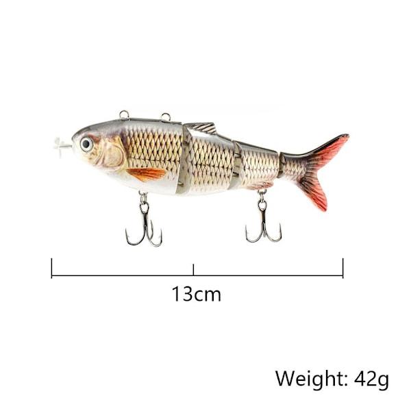 Självsimmande fiskedrag USB-uppladdningsbart A A