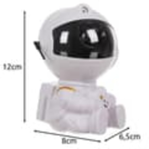 Nattlampe - Stjerneprojektor med LED-lampe - Astronaut