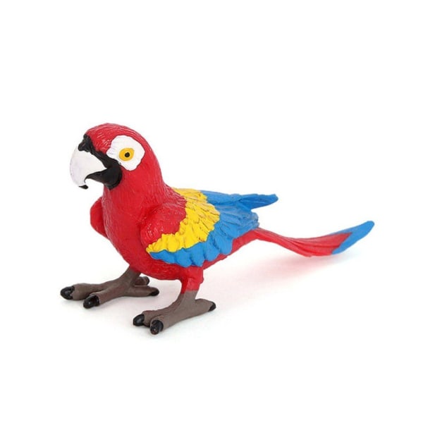 Fågel dekorativa figurer papegoja staty modell heminredning för barn