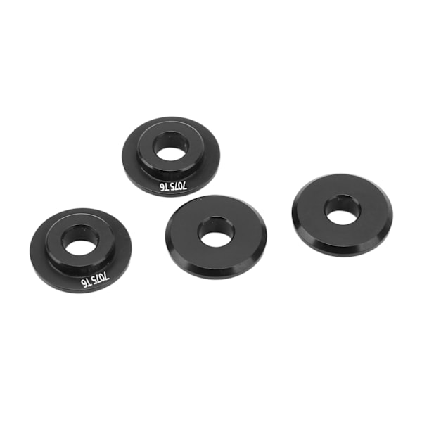 4 stk. Hjul Fælg Adapter Pakning Aluminium Legering Robust Holdbar Hjul Adapter til TRAXXAS UDR 1/7 RC Bil Sort
