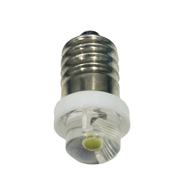 3/4,5/6V 0,5W Glödlampslampa 6000K Vit LED E10 Sockel 3V