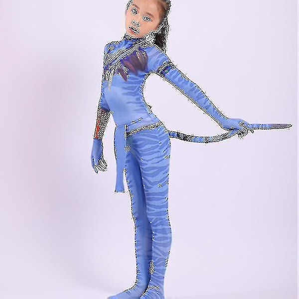 Avatar Cosplay Kostume Halloween Udklædningskjole til Kvinder Female Adult XL(170-180cm)