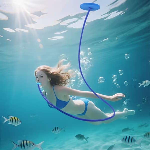 Andningsapparat under vatten, snorkelutrustning för simning, bärbar dykutrustning 1m