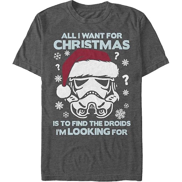 Alt jeg ønsker meg til jul Star Wars T-skjorte XL