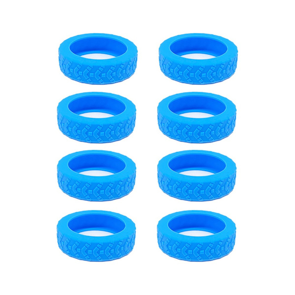 8 stycken Resväska Hjulskydd Kofferthjulskydd SVART Blue