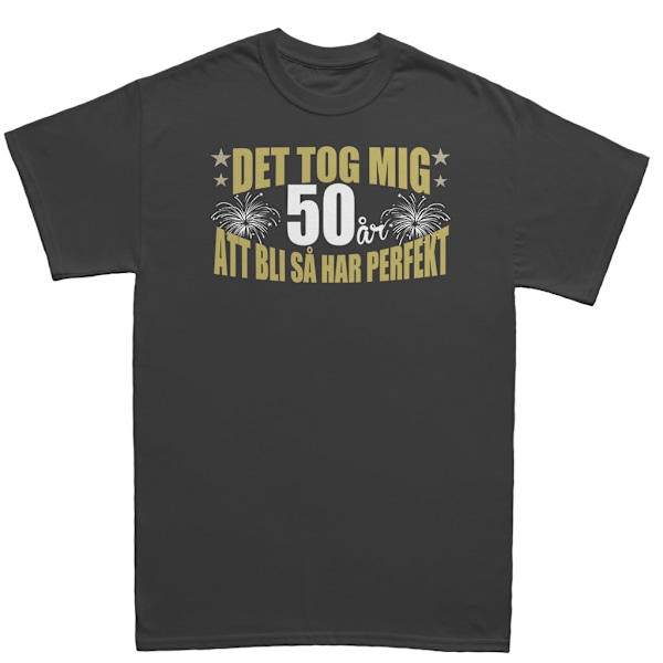 Födelsedags T-shirt - Det tog 50 år att bli perfekt : Medium m M