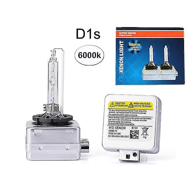 Xenon pærer +50% D1s 35w 6000k 2-pak Xenon pærer Pk32d-2