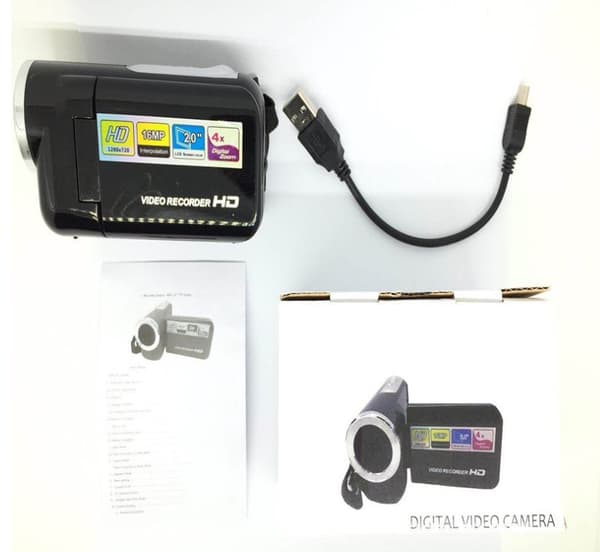 Unisex Mini DV Digitalt Videokamera HD Kamera (Sort),
