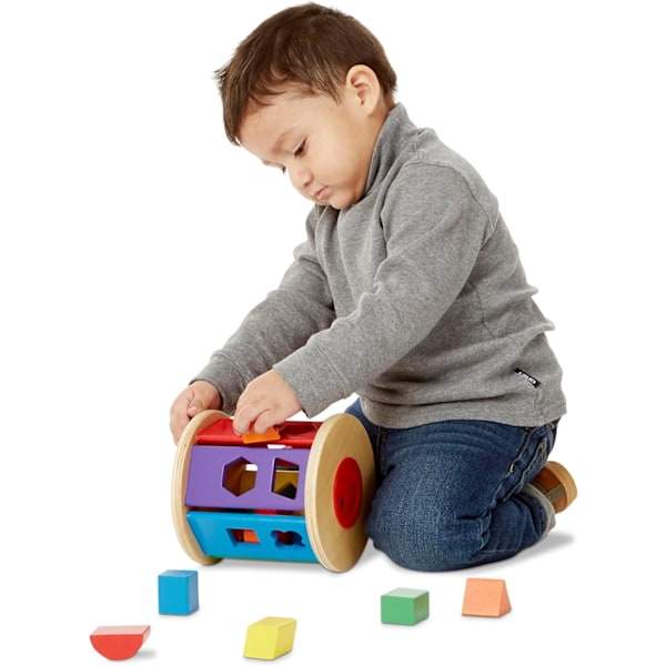 Melissa & Doug Match and Roll FormSorter - Klassisk Träleksak
