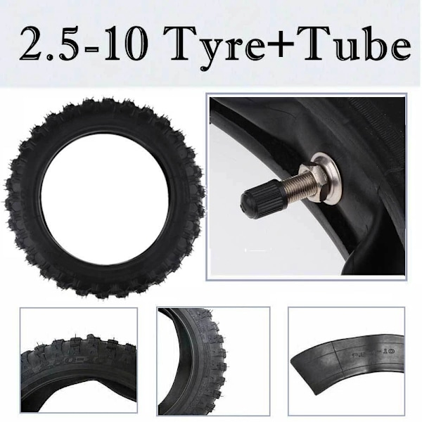 Dæk- og Slangesæt 2.50-10 2.50x10 til CRF50 XR50 PW50-AD10-