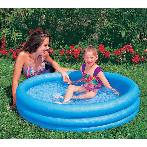 INTEX 59416EP Crystal Blue Oppustelig Børnepool, 114 cm x 25 cm