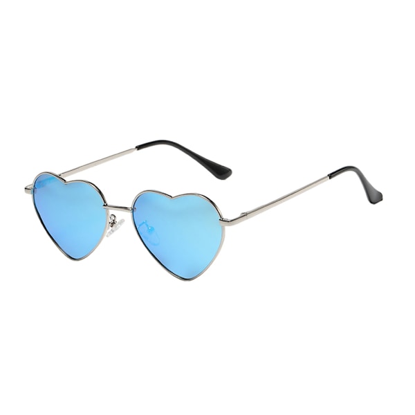 1/2/3/5 hjerteformet gullmetallramme og Tac-linse for stilig sølvramme himmelblå[GKS] silver frame skyblue 5Set
