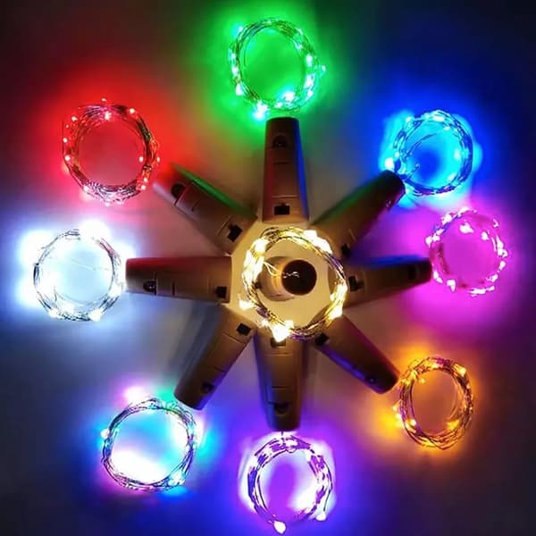 LED-pullonvalosarja (paristolla) Halloween-jouluvalo Vihreä Green 1PC