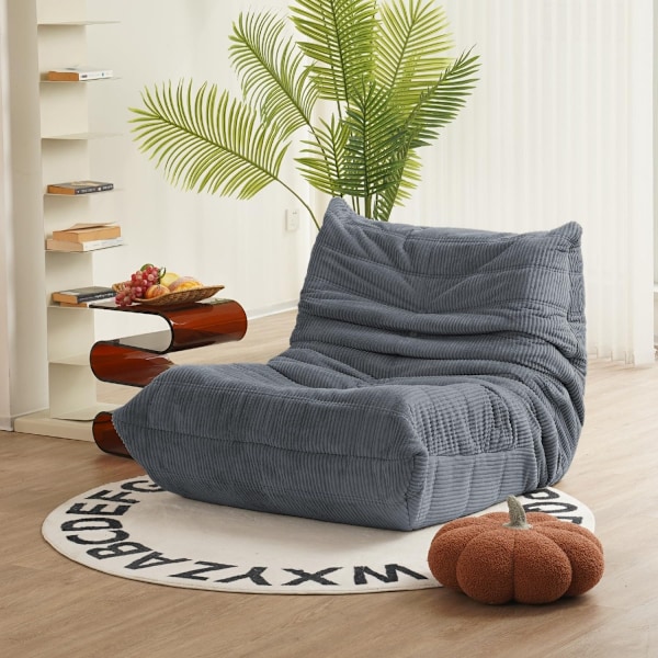 Togo Ensædersofa - Grå - Ingen montering, Ergonomisk helkropsstøtte, højdensitets fjederfyldt skum, Premium Soft-Touch betræk grå gray