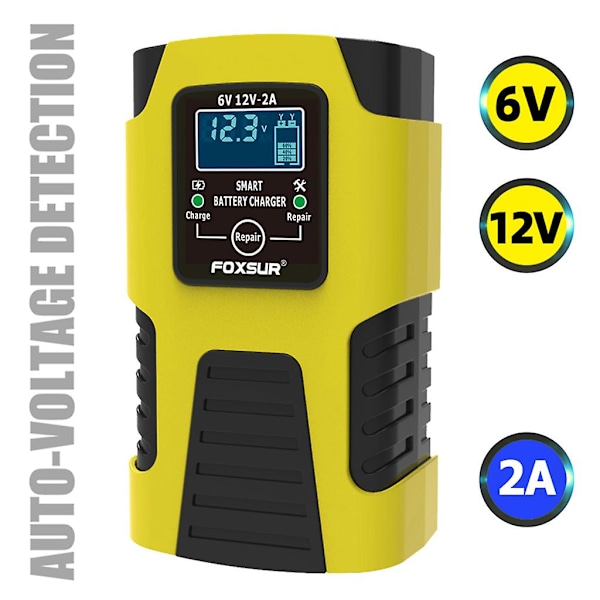 12V 6V Bil Motorsykkel Jump Starter Bærbar Booster Strøm Batterilader