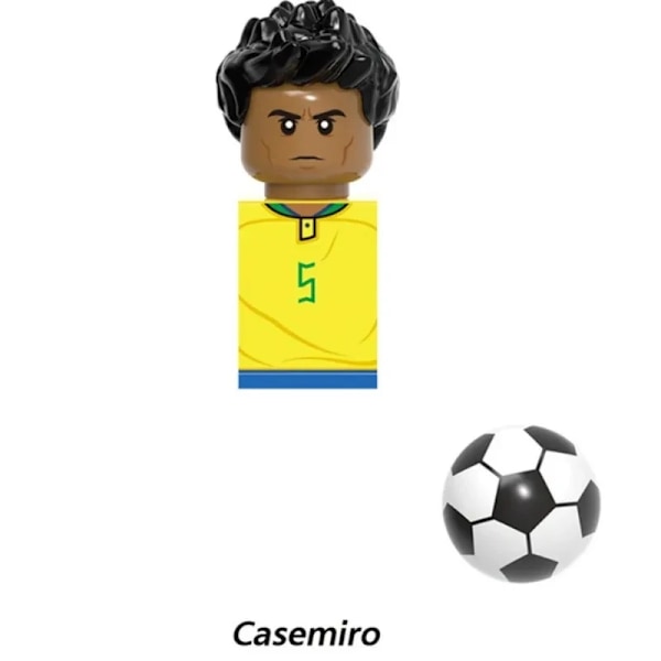 2024 NYE Verdensberømte Fodboldspillere Figurer Messi Ronaldo Neymar Lewandowski Mini Action Byggeklods Model Legetøj Børnegaver 3