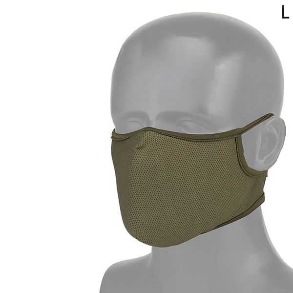 Shooting Mask Outdoor Andas Elastisk Soft Mask Tactical Fre Green L