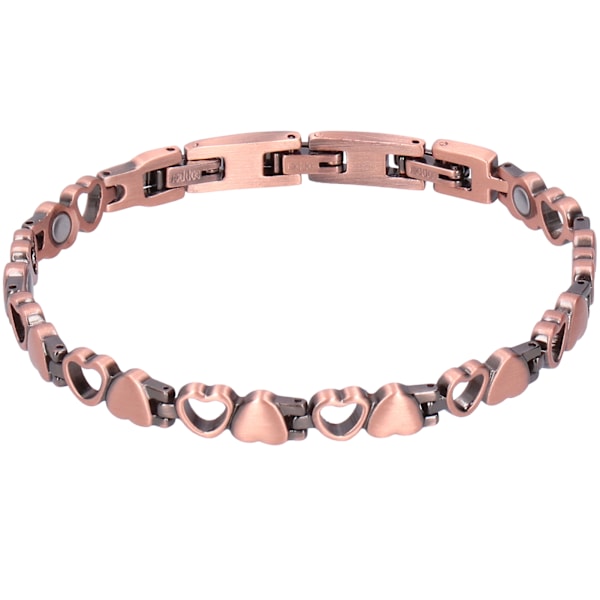 Magnetic Therapy Bracelet Copper Pain Relief Hand Chain Heart Shape Jewelry For Ladies