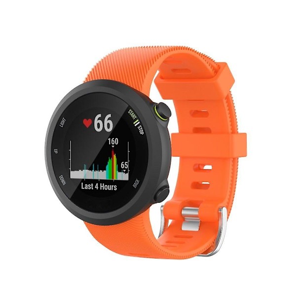 Orange silikone urrem til Garmin Forerunner 45 /