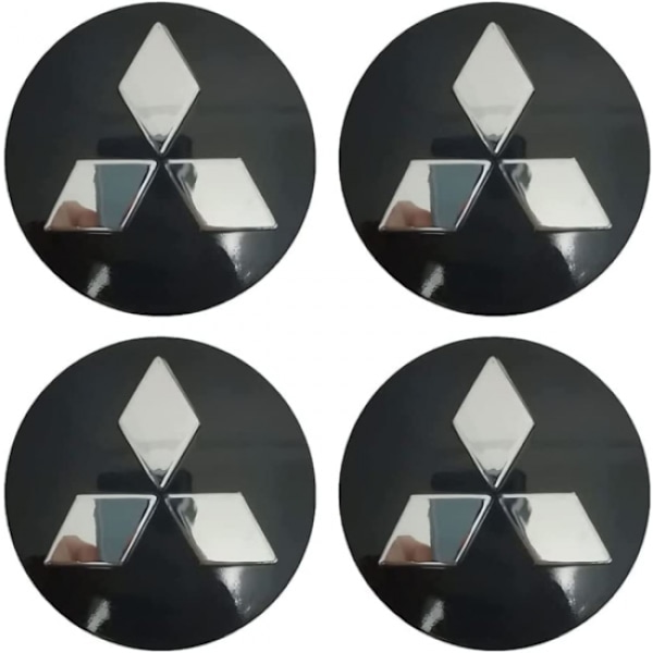 4 kpl sopivia Mitsubishi pyörän napakapseleita, 60 mm / 2,35 tuumaa B