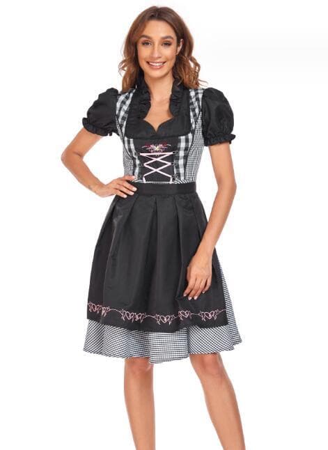 Münchenin musta Oktoberfest-mekko naisille -FA- M