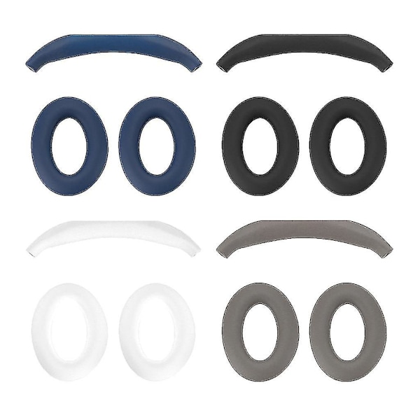 Silikon Öronmuffar för Qc45 Qc35 Qc25 Qc15 Ae2 Hörlurar White