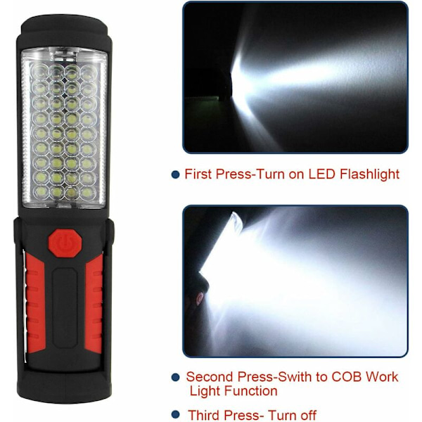 Inspeksjonslampe Oppladbar LED-lampe, Oppladbar LED-arbeidslampe