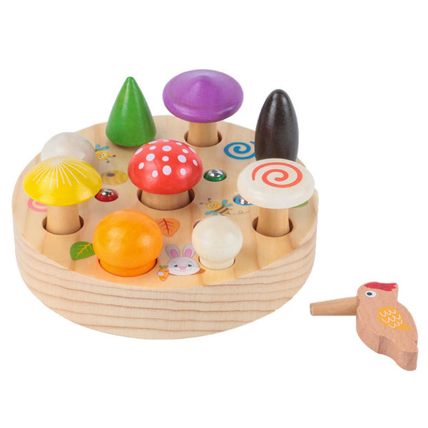 Barnhjärnspel Söt Catch Worm Leksak Multifunktionella tillbehör Lärande för lek Förskolebordsleksak Bästa magnetiska G