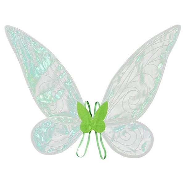 Fairy Vinger For Voksen Utkledning Glittery Skjære Vinger Halloween Fairy Kostyme Engel Vinger For Barn Jenter Kvinner{GKS} Green