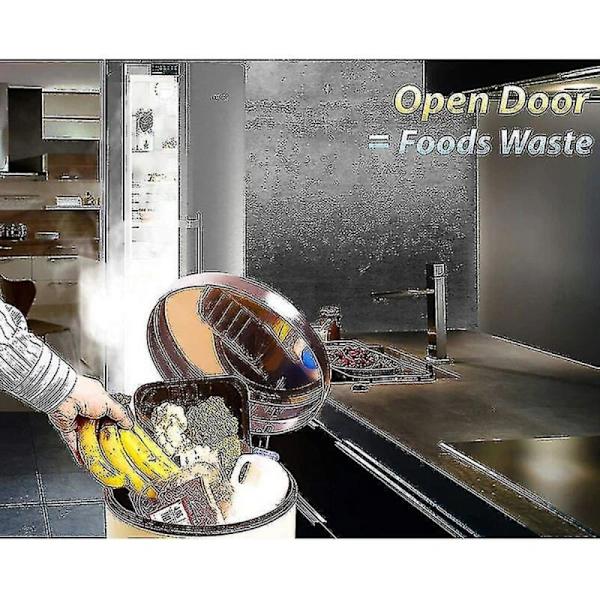 Jääkaapin ja pakastimen hälytykset, oven auki, muistutukset 60 sekunnin tai pidemmän ajan