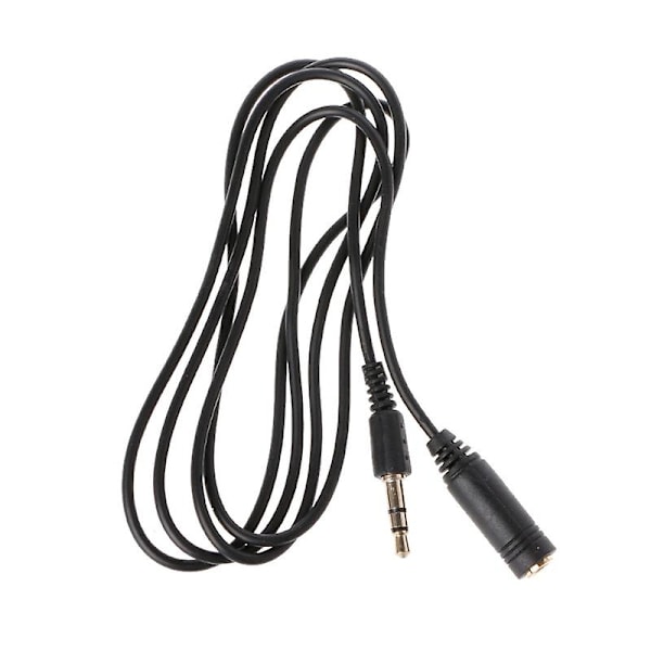 3.5mm Hann til Hunn 3 Pin Jack Plugg Stereo Audio Aux Skjøteledning Kabel 1m