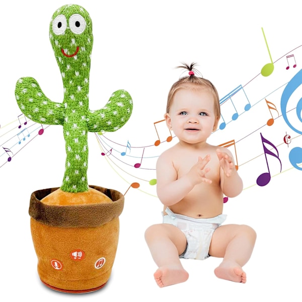 Kaktusleker som lærer å snakke, synge, danse, svinge, plysjleker, pedagogiske leker Dancing Cactus