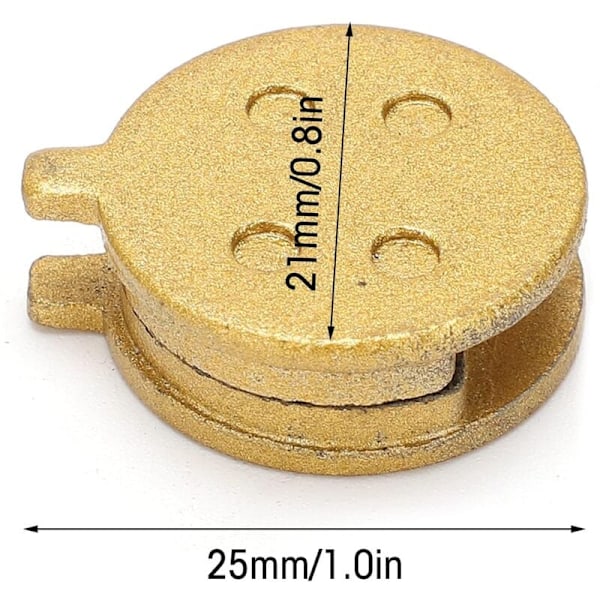 4 par elektriske scooter skivebremseklodser kobberbase runde bremseklodser udskiftning til mountainbikebremsning