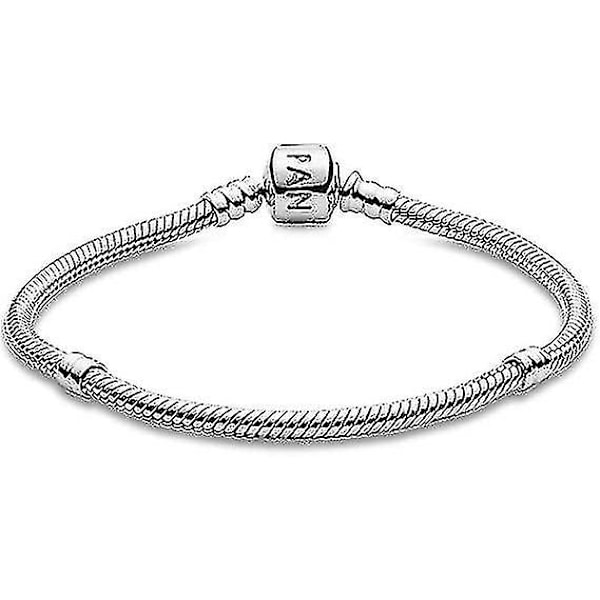 Pandora Moments Dam Sterling Sølv Ikonisk Slangekjede Armbånd For Charms