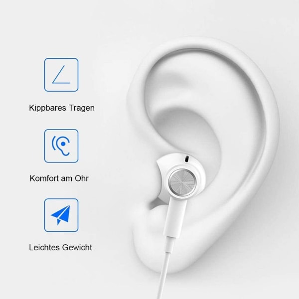 Højopløselige in-ear-hovedtelefoner til iPhone, iPad, MP3