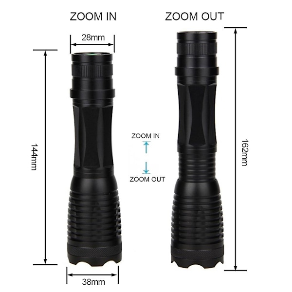 IR 940nm taskulamppu, infrapunainen LED-valaistus Zoomable infrapunainen taskulamppu kuperalla linssillä yökuvausjahtiin - Käytetään yökuvauslaitteen kanssa 28 ML My melody