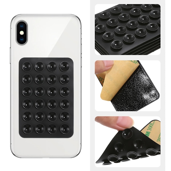 10 Stycken Octobuddy Silikon Telefon Sugproppstillbehör Multifunktionell Bil Mugghållare Knopp