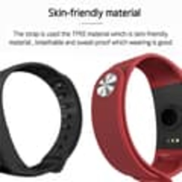 F1 Plus WearFit Aktivitetsarmbånd med Fargeskjerm - Blå