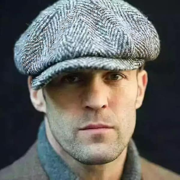 Gatsby Uld Golf Køre Flat Beret Hatte Kaffe Coffee L 58-60CM