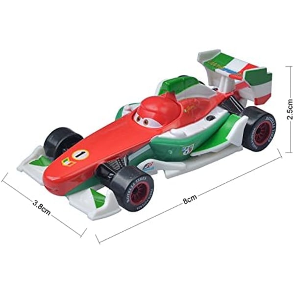 Disney Pixar Bilar 3 Chick Hicks Polis McQueen Mater Fabulous Hudson Diecast Metall Legering Modellbil Leksaker för Pojkar (Färg : Chick Hicks) Jackson Storm